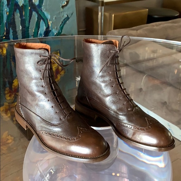 David & Joan Oxford Boots Hand Made in Italy sz 8 - Picture 1 of 8